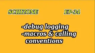calling conventions and debug logging | SCHIZONE EP-34