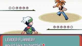Pok&eacute;mon Emerald - Leader Flannery battle