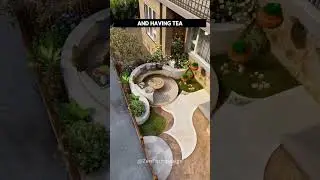Perfect Garden Tea Spot | Tiny Yard Idea 🫖🌷| #backyard #shorts #fyp #design