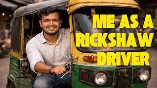 WORKING AS A RICKSHAW DRIVER IN COLLEGE CAMPUS 