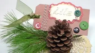 Pinecone Place-cards {Nature Inspired Thanksgiving Decor}