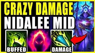 BUFFED NIDALEE MID SEASON 11 HARD CARRY! *CRAZY NEW DAMAGE* - league of legends