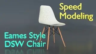 Blender 3D - Speed modeling - Eames Style DSW Chair