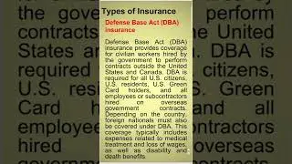 47- Defense Base Act (DBA) Insurance