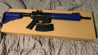 Unboxing the CYMA CM501 M4 CQB WITH RIS RAIL IN BLUE