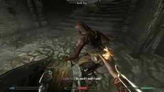 TES V Skyrim - Shield Mage (vs Bandit)