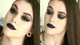 Dark Vampy Holiday Makeup Tutorial 2015
