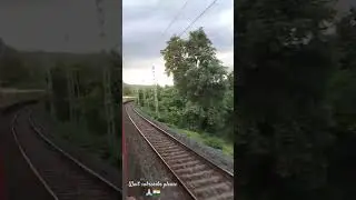 Train running to capture the final speed 🏆😱🙈 #viral #shorts #travel #train #speed #nature #champion