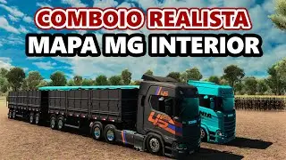 Pack ultra imersivo SCANIA + RODOTREM GUERRA 2025 | mapa MG Interior  ets2 Ao Vivo