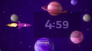 10 minute timer space themed