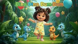 🦖 Dino Dino Dum Dum | Baby Dinosaur Dance | Yashfa Rhymes