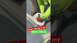 I&rsquo;m hooked on roof coatings now. I&rsquo;ve seen them work long term #roof #roofing #80smusic  #rockmusic
