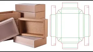 How to Make Box with Spine Die Cut / Dieline Tutorial on Adobe Illustrator in Hindi / Urdu