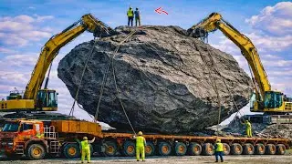 From Mountain Truck Loading to Marble Factory Cutting | Amazing Stone Process