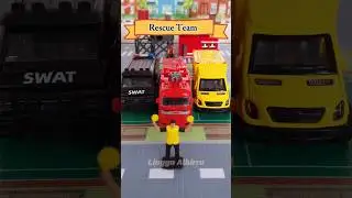 RESCUE TEAM: FIRE ENGINE, AMBULANCE AND POLICE CAR 🤩