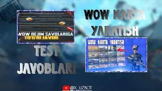 PUBG MOBILE WOW KARTA YARATISH 0DAN ORGANAMIZ 1-QISIM
