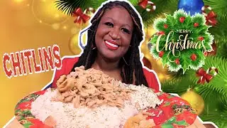 CHITLINS & RICE MUKBANG | MERRY CHRISTMAS🎄| 12 DAYS OF XMAS MUKBANG BULLS | LETS TALK ABOUT IT | 먹방