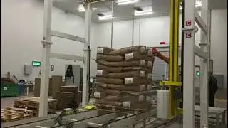 JCN丨Automatic Milk Powder 25kg Open Mouth Bagging Palletizing System