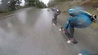 Longboarding: Wet Whistler Race