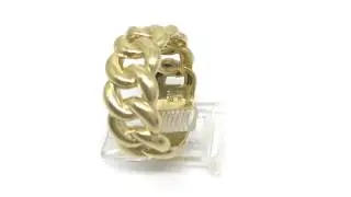 Perfect Engagement 10K Yellow Gold Ring For Men (GMRA-044) Tray