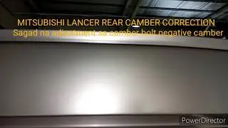 MITSUBISHI LANCER REAR CAMBER CORRECTION ADJUSTMENT.