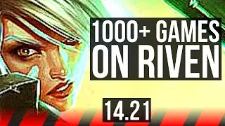 RIVEN vs AURORA (TOP) | Rank 2 Riven, 5/1/3, 1000+ games | KR Challenger | 14.21