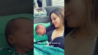 Moments of Love: Baby Wakes Up From Nap With Mom#BabyLove #MomAndBaby #Naptime