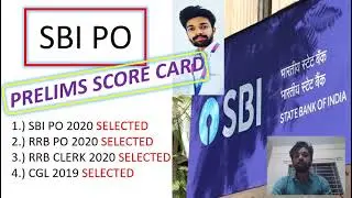MY SBI PO PRELIMS SCORECARD 2020 _How I scored 13 marks more than cutoff?