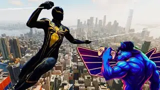 🕷️ Первый раз на паутине | Marvel’s Spider-Man PS4🕸️ | Плюшевые кошки и любование пейзажами | Без...
