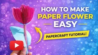 How to Make Paper Tulip Flower | DIY Easy Handmade Paper Flower