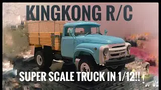 KingKongRc zl130 first test drive! Super scale model of soviet truck in 1/12!