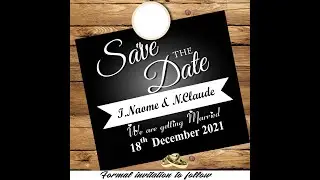 HOW TO MAKE SAVE THE DATE EASY (UKO BAKORA SAVE THE DATE MUBURYO BWOROSHYE)