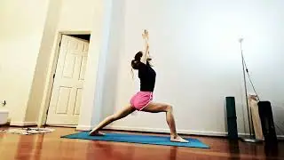 Sun Salutation B for strong mind  太陽礼拝B　足腰強化・ストレッチ同時にできる　#quick #warmup #fitness #運動不足解消 #朝ヨガ　