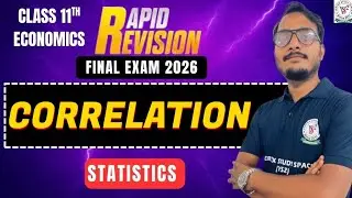 Correlation |  karl perason shortcut method  | Rapid Revision Class 11th Economics-Statistics 