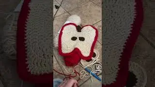 crochet apple slice bag!