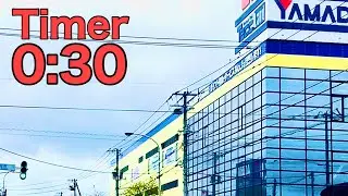 Timer 30 seconds movie .Flat Indoor parking lot .Yamada Denki tech land Sapporo Tonden park .In .