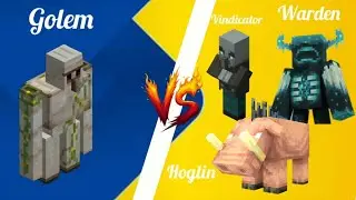 Iron golem vs warden in Minecraft | subscribe |#minecraft #shorts #gaming #adventure time 007