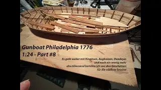 Weiter geht es an Deck bei meinem Gunboat Philadelphia 1776 - 1:24 - Models Shipways Kit