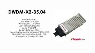 DWDM-X2-35.04  |  Cisco Compatible 10GBASE-DWDM X2 1535.04nm 80km
