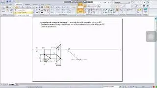 Computer aided engineering drawing: Projection of planes : Beta angle problem