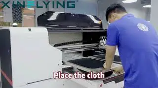 Double Station DTG Printer in Action｜Faster T-Shirt Printing