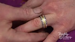 Mens Two-Tone Wedding Band