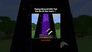 Minecraft New Year Moment 🥀 #shorts #minecraft