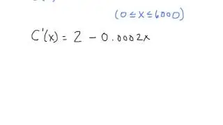 Marginal Cost Example