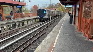 2 Tottenville & 1 St George bound R211S Staten Island Railway trains at Eltingville 