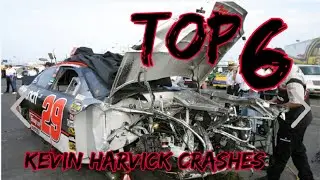 Top 6 Kevin Harvick Crashes!