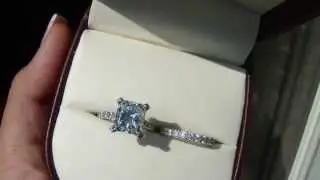 M4H03513 4.01 ct Cushion Center EGL Diamond setting with Band 5.81 total STUNNING RING