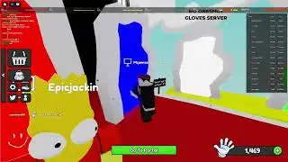 Trolling kids with overkill hand (roblox slap battles)