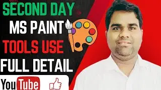 MS Paint 🎨 Second day Tools ⚒️ use #youtubevideos #computer #viralvideos #mspaint @g-nextcomputer