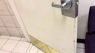 13,404: Nov 14: JCPenney Family Restroom door hitting the door jam | Read Description